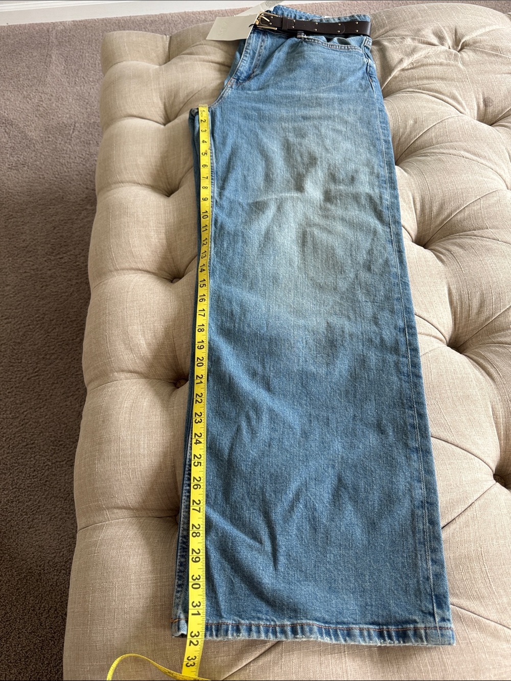 Zara Women’s Light Blue Straight-Leg Jeans - Picture 16 of 16